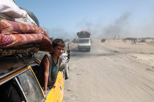 The vast majority of Gaza's population of more than two million people have been disp