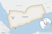 Israel says a Houthi drone from Yemen has hit near its southern airport of Ramon, halting flights