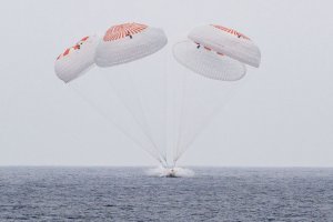 Crew-10 splashes down in Pacific after return from ISS