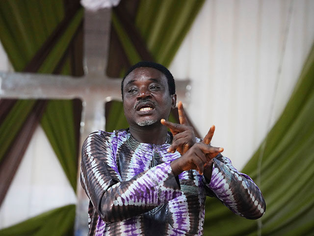 AP25213575731527 Title: Nigeria Church Deaf People Image ID: 25213576481803 Article: Remi Akinremi, a pasto