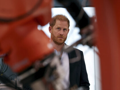 Britain's Prince Harry visits the Centre for Blast Injury Studies at Imperial College