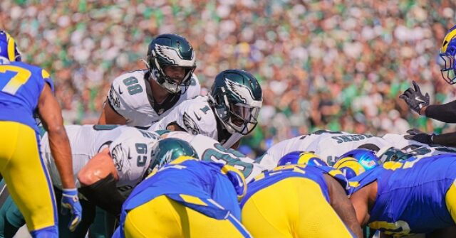 VIDEO: Eagles Get Away with Another False Start on Tush Push