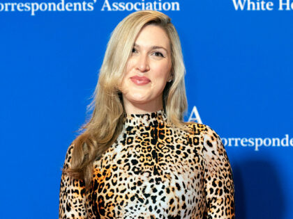 FILE - New York magazine's Washington correspondent Olivia Nuzzi poses for photographers a