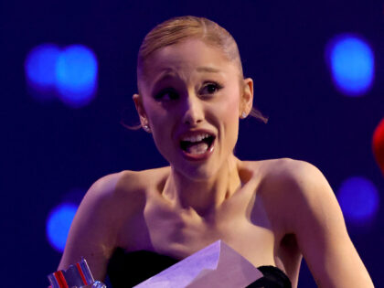 ELMONT, NEW YORK - SEPTEMBER 07: Ariana Grande accepts the Best Pop Award for “Brighter