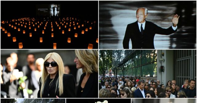 Hundreds of Mourners and VIPs Pay Last Respects to Italian Fashion Legend Giorgio Armani