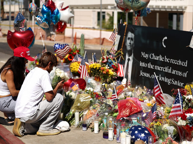 Charlie Kirk Arizonans mourn Turning Point USA Founder Charlie Kirk outside of the Turning Point USA he