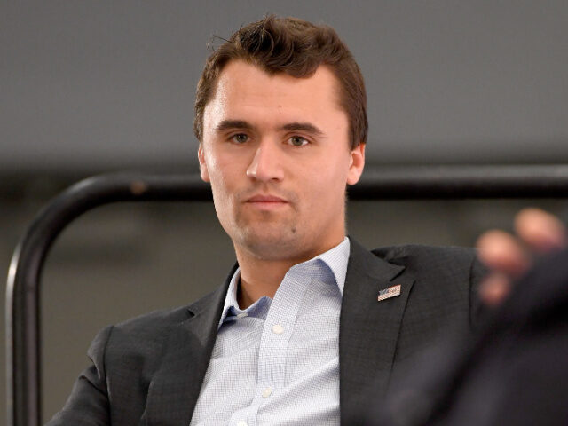 Charlie Kirk speaks onstage at Politicon 2018 at Los Angeles Convention Center on October