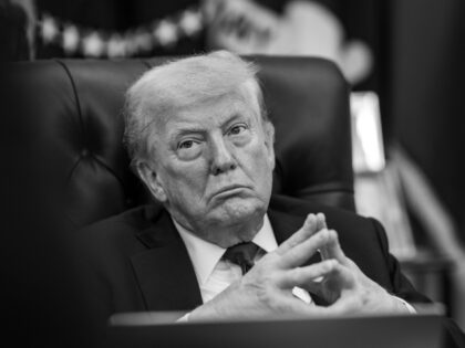 President Donald Trump meets with NATO Secretary Mark Rutte, Monday, July 14, 2025, in the