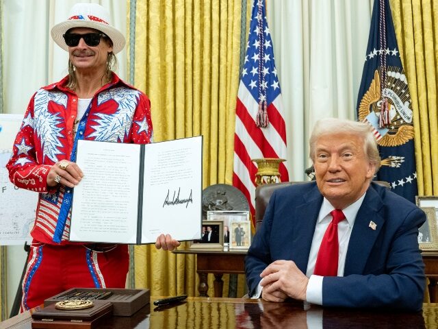 Donald Trump and Kid Rock in the White House