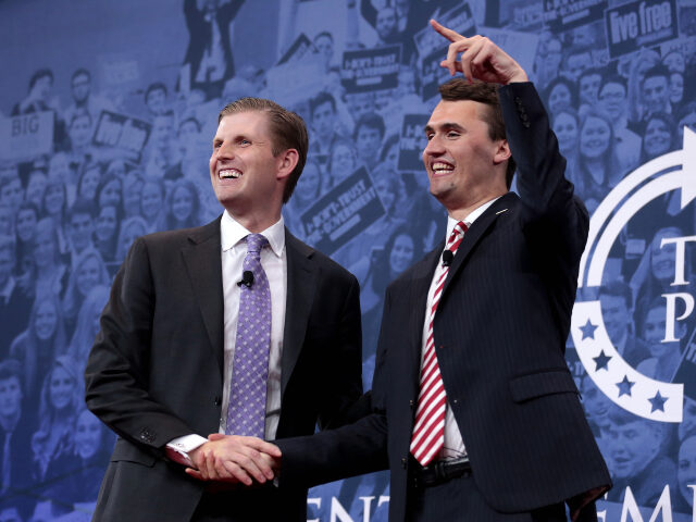 Eric Trump and Charlie Kirk Eric Trump and Charlie Kirk speaking at the 2018 Conservative Political Action Conference