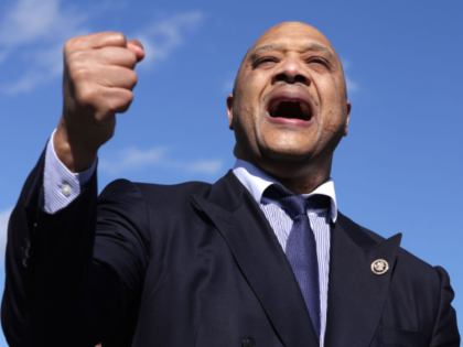WASHINGTON, DC - FEBRUARY 14: U.S. Rep. Andre Carson (D-IN) speaks during a news conferenc