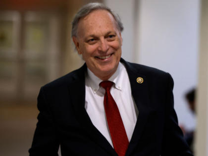 WASHINGTON, DC - FEBRUARY 21: House Oversight Committee member Rep. Andy Biggs (R-AZ) retu