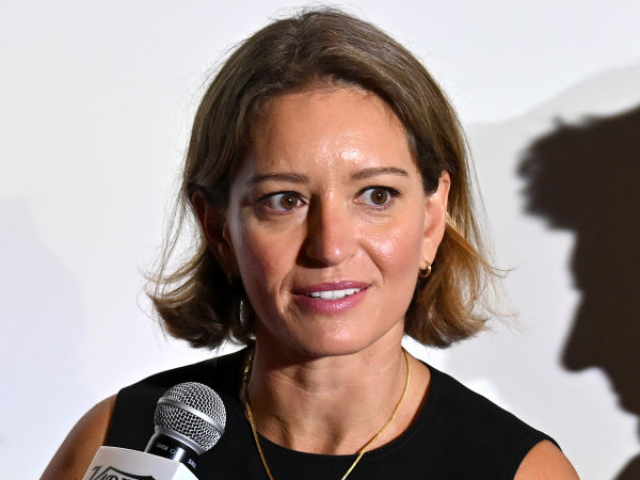 GettyImages-2166888044 NEW YORK, NEW YORK - AUGUST 15: Katy Tur speaks onstage during the Variety and Rolling Sto
