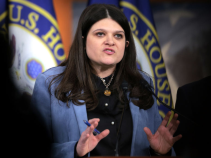 WASHINGTON, DC - FEBRUARY 06: U.S. Rep. Haley Stevens (D-MI), joined by fellow House Democ