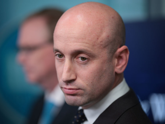 GettyImages-2200890525 WASHINGTON, DC - FEBRUARY 20: White House Deputy Chief of Staff Stephen Miller attends a p