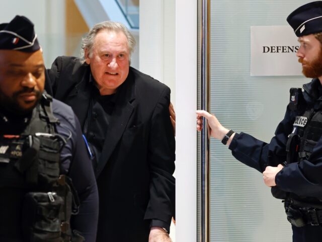 PARIS, FRANCE - MARCH 25: French actor, Gerard Depardieu leaves during a suspension of hea