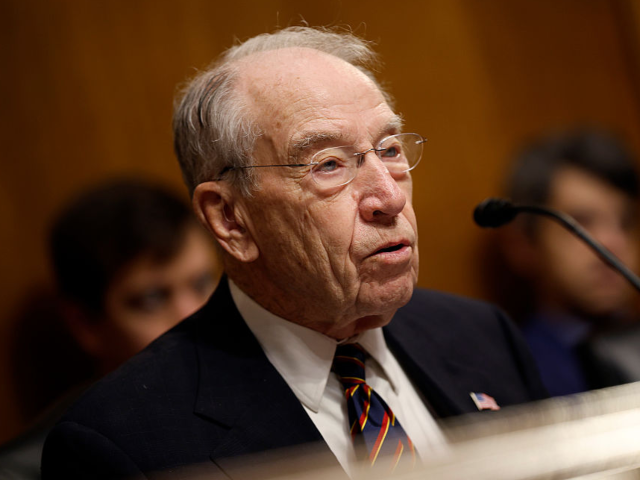 WASHINGTON, DC - APRIL 02: Senate Judiciary Committee Chairman Charles Grassley (R-IA) pre