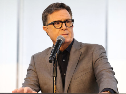 HOLMDEL, NEW JERSEY - APRIL 05: Stephen Colbert seen at Apple TV+ global hit series “Sev