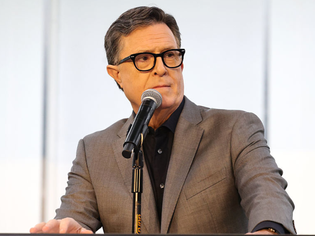 GettyImages-2208755208 HOLMDEL, NEW JERSEY - APRIL 05: Stephen Colbert seen at Apple TV+ global hit series “Sev