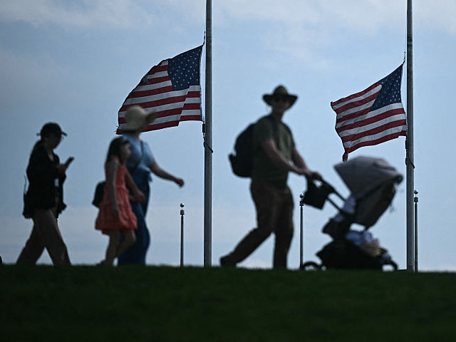 GettyImages-2210759243 Flags fly at half-staff at the Washington Monument following the death of Pope Francis, on
