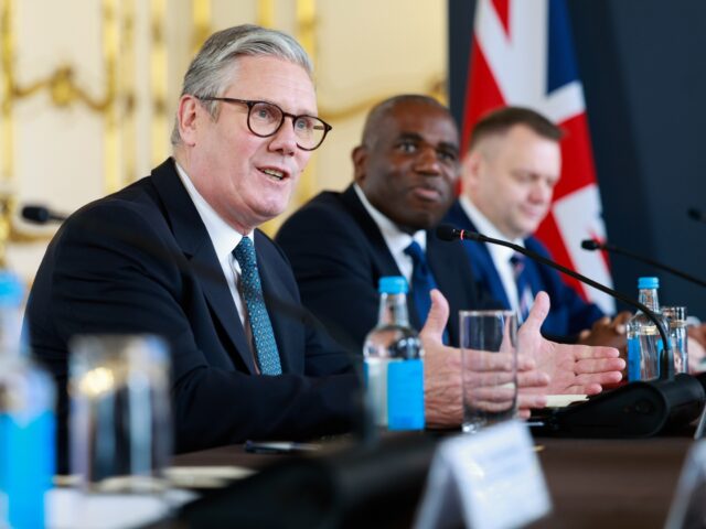 Keir Starmer, UK prime minister, David Lammy, UK foreign secretary, and Nick Thomas-Symond