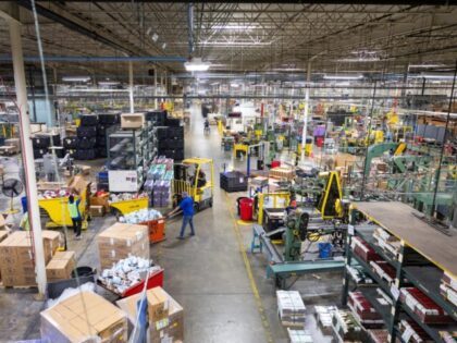 General view of the manufacturing facilities of the Independent Can Company in Belcamp, Ma