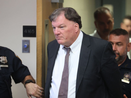 RIVERHEAD, NEW YORK - JULY 17: Alleged serial killer Rex A. Heuermann is escorted into Jud