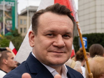 WARSAW, POLAND - 2025/08/01: Dominik Tarczynski, a Member of the European Parliament from