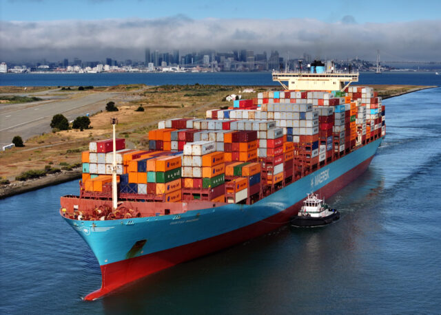 President Trump Says August 1st Deadline For Trade Deals "Will Not Be Extended" OAKLAND, CALIFORNIA - AUGUST 01: In an aerial view, a container ship arrives at the Port o