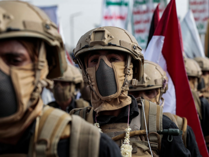 FILED - 29 August 2025, Yemen, Sanaa: Yemen's Houthi fighters take part in a demonstration