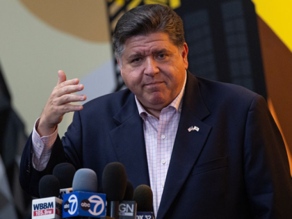 CHICAGO, ILLINOIS - SEPTEMBER 03: Illinois Governor JB Pritzker speaks to the press follow