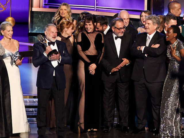 R. Scott Gemmill accepts the Emmy award for Outstanding Drama Series for 