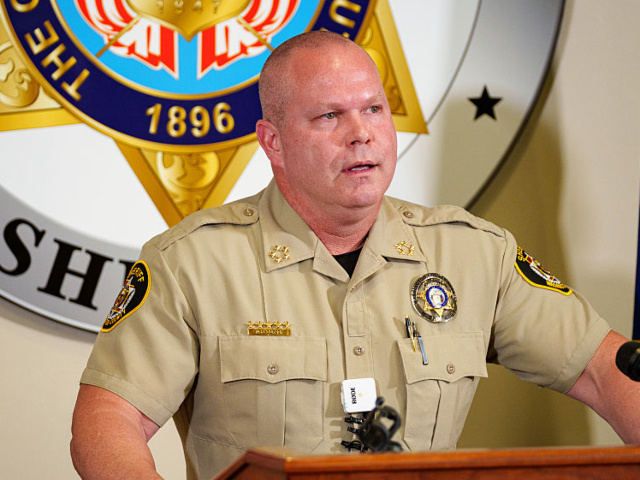 HURRICANE, UTAH - SEPTEMBER 17: Washington County Sheriff Nate Brooksby describes the surr