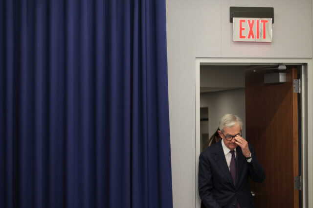 Federal Reserve Chair Powell Holds Monthly News Conference On Interest Rates WASHINGTON, DC - SEPTEMBER 17: Federal Reserve Chair Jerome Powell arrives to speak during