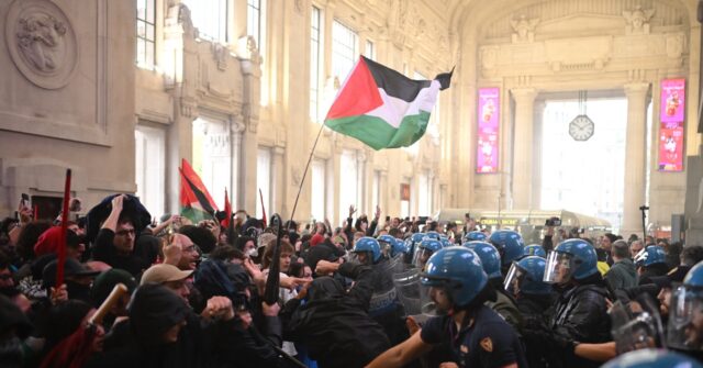Over 60 Police Injured as Antifa and Anti-Israel Protestors Riot in Milan