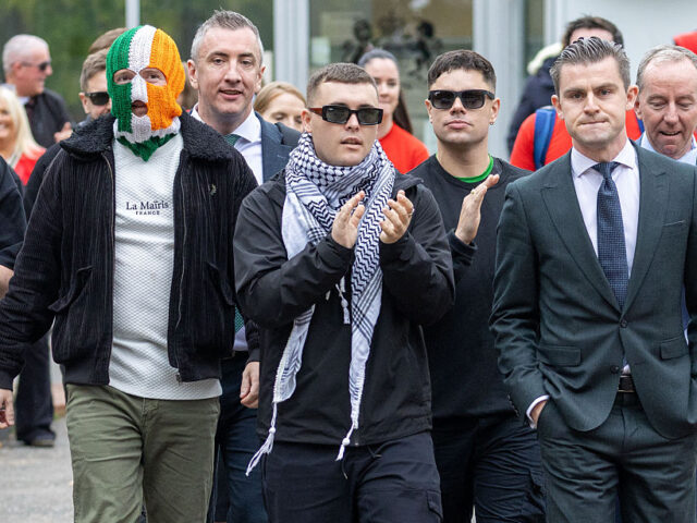 LONDON, UNITED KINGDOM - SEPTEMBER 26: Kneecap's Liam Og O hAnnaidh (Mo Chara) leaves