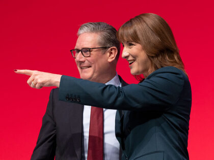 LIVERPOOL, ENGLAND - SEPTEMBER 29: Sir Keir Starmer, leader of the Labour Party with Rache
