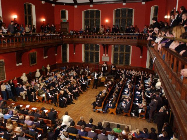 The Oxford Union, Oxford University prior to the debate "This house believes that the clas