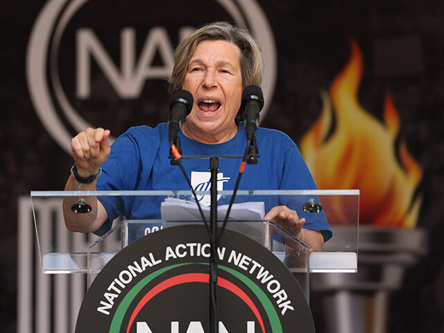 GettyImages2232573327 Randi Weingarten, president of the American Federation of Teachers (AFT), speaks during th