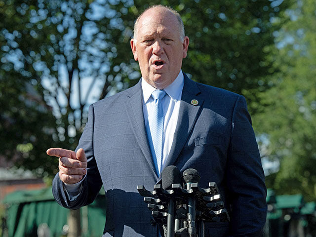 White House "border czar" Tom Homan speaks with the media outside the West Wing of the Whi