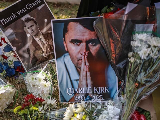 GettyImages2234173488 A general view of a wreath laid by mourners outside the US Embassy in Pretoria on Septembe