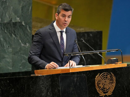 Santiago Pena, Paraguay's president, during the United Nations General Assembly (UNGA) in
