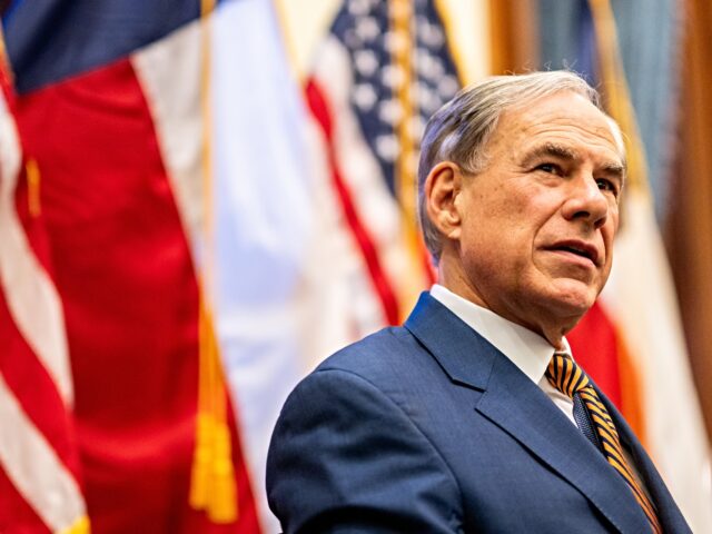 AUSTIN, TEXAS - AUGUST 15: Texas Gov. Greg Abbott speaks during a news conference in the S