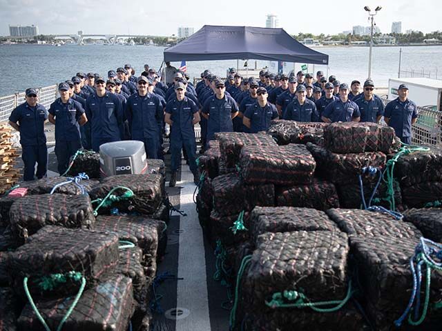 The crew of @USCG Cutter Thetis offloaded more than 28,500 pounds of cocaine worth more