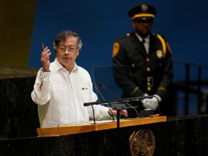 Gustavo Petro, Colombia's president, during the United Nations General Assembly (UNGA) in