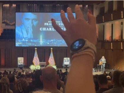 Charlie Kirk memorial (Joel Pollak / Breitbart News)