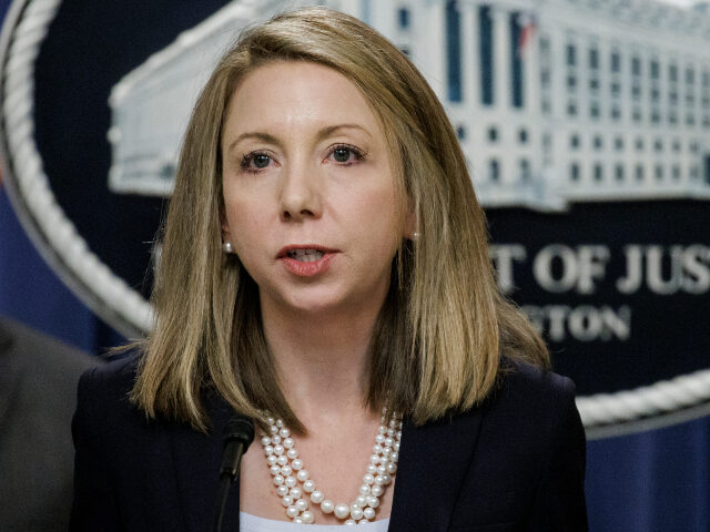 U.S. Attorney for the Eastern District of Virginia Jessica Aber speaks during a press conf