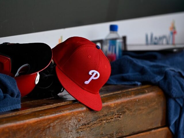 Joe Puetz_Getty Images ST LOUIS, MISSOURI - APRIL 13: A Philadelphia Phillies hat is seen during a game against t
