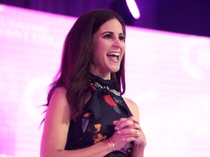 Lila Rose speaking with attendees at the 2021 Young Women's Leadership Summit hosted