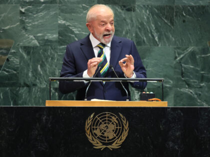 President of Brazil Luiz Inácio Lula da Silva speaks during the United Nations General As